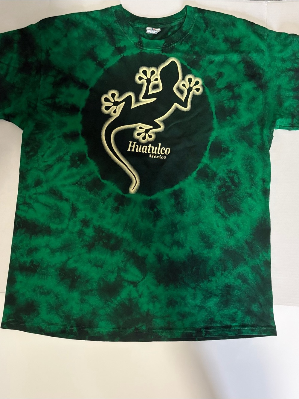 Green Tie Dye Huatulco Mexico Shirt